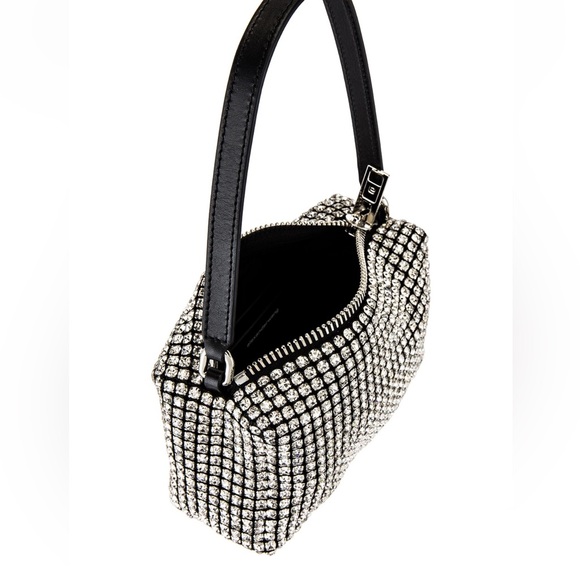 Crystal Mesh Shoulder Bag in Silver - Picture 9 of 10